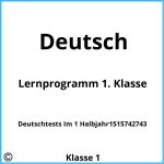 Lernprogramm 1. Klasse