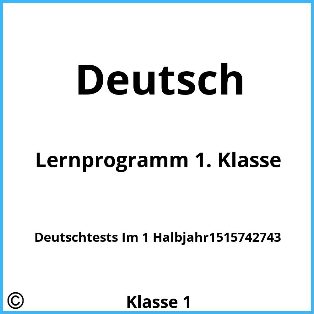 Lernprogramm 1. Klasse