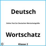 Online Test Zur Deutschen Wortschatzgröße