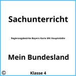 Regierungsbezirke Bayern Karte Mit Hauptstädte